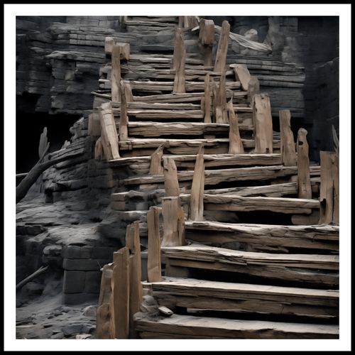 Plakat 80x80cm Schody do Nieznanego na Arena.pl