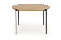 Stół Moris okragły dąb złoty/ czarny