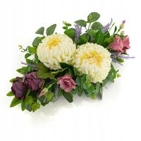 WIĄZANKA KWIATOWA na GRÓB SZTUCZNE KWIATY jak ŻYWE