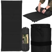 MATA SAMOPOMPUJĄCA KARIMATA 180x50cm MIĘKKA CZARNA GRUBA POKROWIEC MATERAC