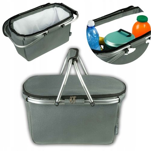 Kosz termiczny NA PIKNIK plażowy składany IZOLACYJNY na zakupy Captain Mike na Arena.pl
