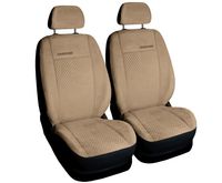 Pokrowce z alcantary przód PRESTIGE 1+1 Beżowe do TOYOTA YARIS
