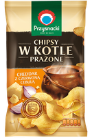 FELIX CHIPSY 125G KETLLE CHEDDAR Z CZERWONĄ CEBULĄ