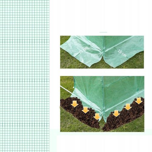 TUNEL FOLIOWY SZKLARNIA 3x6m FOLIA OGRODOWA 18m2 Mocny UV-4 Warzywa Owoce na Arena.pl