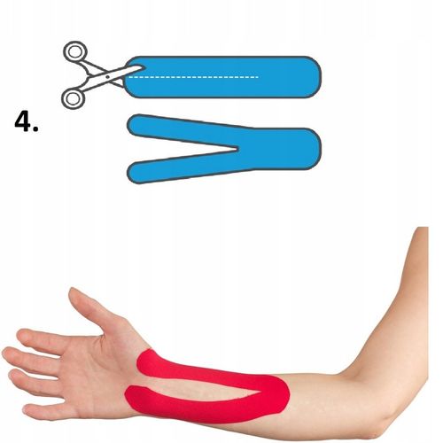 4x TAŚMA KINEZJOLOGICZNA TEJPY .:BANDAŻ GRATIS:. TAPE PLASTRY KINESIOTAPING na Arena.pl