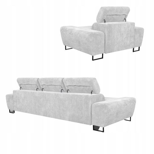 Zestaw mebli wypoczynkowych salonu Savio Sofa 3os fotele beż Family Meble na Arena.pl