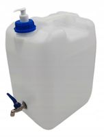 Kanister bańka pojemnik na wodę 20l z kranem + dozownik na mydło