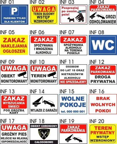 Tabliczka ZNAK tablica RODO Obiekt MONITOROWANY na Arena.pl