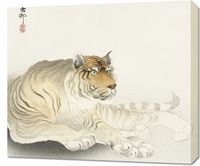 Obraz 70x60cm Tiger, Koson Japoński Vintage do Salonu