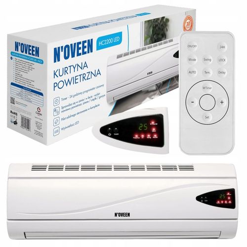 Kurtyna powietrzna HC2200 LED Energooszczędna Timer LED SWING Pilot na Arena.pl