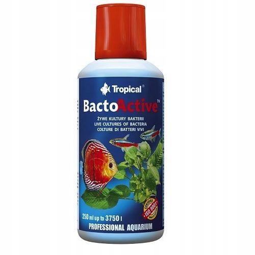 Tropical BACTO-ACTIVE 250ml - BAKTERIE BIOSTARTER na Arena.pl