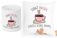 Dla Wujka Zestaw Poduszka + Skarbonka Prezent Z Nadrukiem Ze Zdjęciem