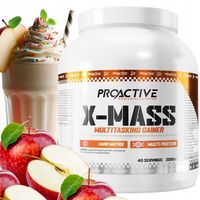 GAINER w proszku białko węglowodany ProActive X-MASS PIECZONE JABŁKO 3000g