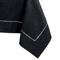 Obrus Plamoodporny GAIA Mankiet + Lamówka 120x260 Czarny AmeliaHome