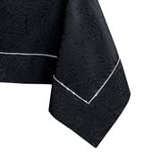 Obrus Plamoodporny GAIA Mankiet + Lamówka 120x260 Czarny AmeliaHome