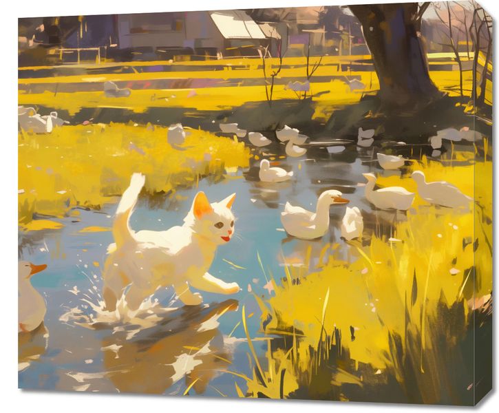 Obraz 70x60cm Słońce na Wsi zdjęcie 1