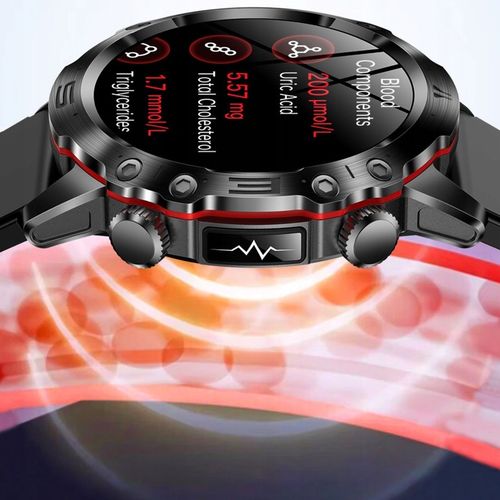 SMARTWATCH ZEGAREK MĘSKI KARDIOWATCH POMIAR GLUKOZY CUKRU EKG MENU POLSKIE na Arena.pl