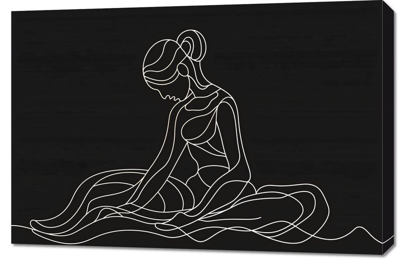 Obraz 90x60cm Pozycja Siedząca zdjęcie 1