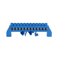 Listwa zaciskowa izolowana LZ 12 przewodów niebieska OR-LZ-8203/12/BL ORNO