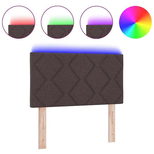 Zagłówek Ze LED Lights Z zagłówkiem Brązowy 80 cm tkanina na Arena.pl