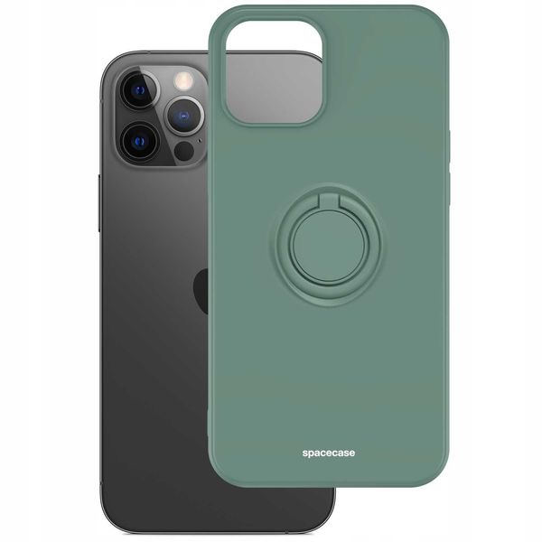 Spacecase Silicone Ring Iphone 12 Pro Max Dark Green zdjęcie 2