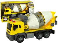 Betoniarka Żółta Obrotowa Gruszka Dźwięk Światła 1:16