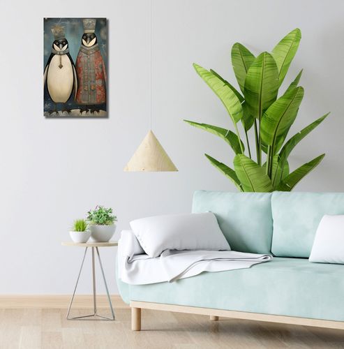 Obraz 30x50cm Królewskie Pingwiny na Arena.pl