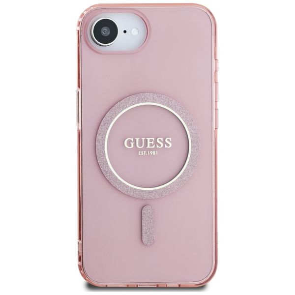 Etui Guess do iPhone 16e, Różowy, MagSafe zdjęcie 3