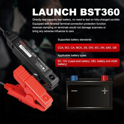 Tester akumulatorów LAUNCH X431 BST360 Battery 12V zdjęcie 5