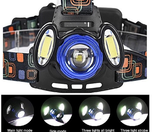 Latarka Czołowa Lampka Czołówka Mocna 3 LED Cree T6 na Arena.pl