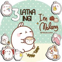 OPŁATEK NA TORT 30CM - MOLANG BAJKA + IMIĘ + GRATIS! 24CM 26CM