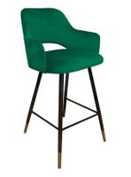 Hoker krzesło barowe Milano podstawa czarna/złota MG25