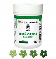 Barwnik spożywczy w żelu do dekoracji 35g - Dark Green Zieleń Ciemna