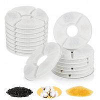 16 SZT FILTR WYMIENNY do dozownika i fontanny wody dla kota ZESTAW