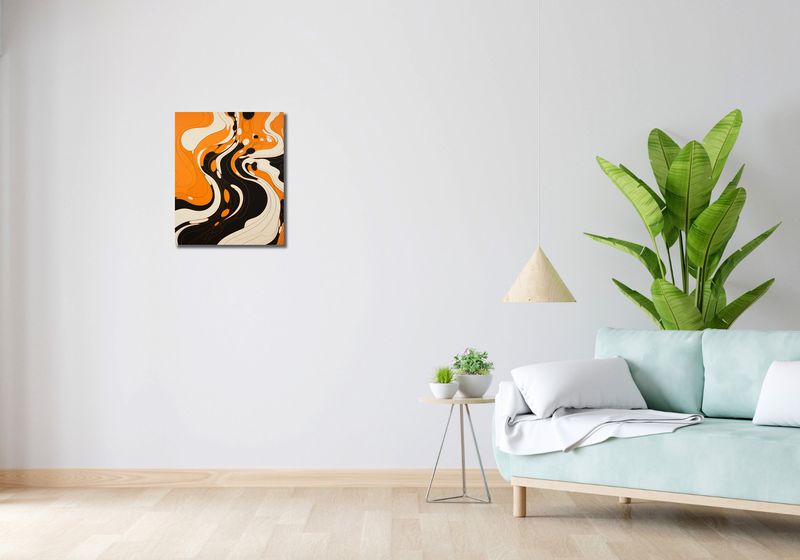 Obraz 40x50cm Tańczący Atrament zdjęcie 2