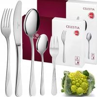 GERLACH ZESTAW SZTUĆCY SZTUĆCE POŁYSK WIDELCZYKI CIASTA CELESTIA 30el 6os