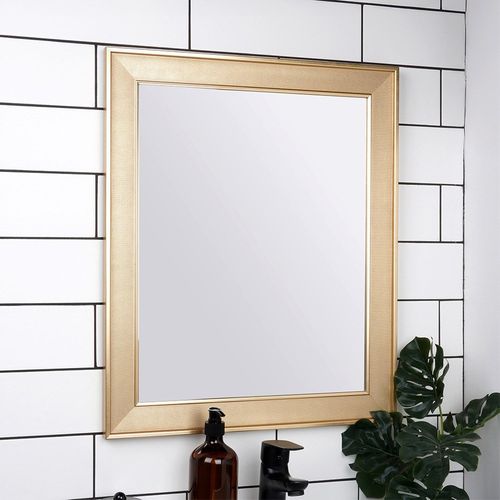 Lustro ścienne złote prostokątne 49,5x59,5 cm na Arena.pl