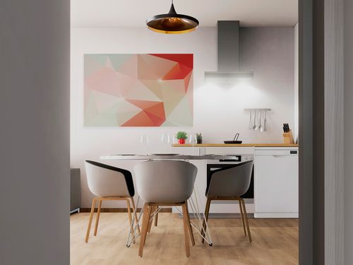 62505 Obraz na płótnie KRYSZTAŁ PASTELE DEKORACJA na Arena.pl