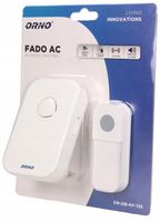 Dzwonek bezprzewodowy FADO DC 230V biały 135