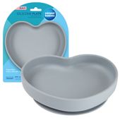 CANPOL Silikonowy talerz z przyssawką SERCE niebieski