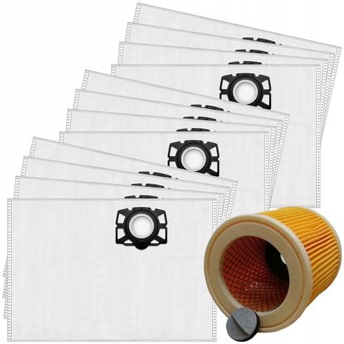 12x DUŻE Worki Filtr do odkurzacza Karcher WD3 WD2 PUS KWD3 KFI 357 na Arena.pl