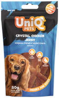 UNIQ PETS Przysmak dla psa miękka pierś z kurczaka - przekąska psa 80g