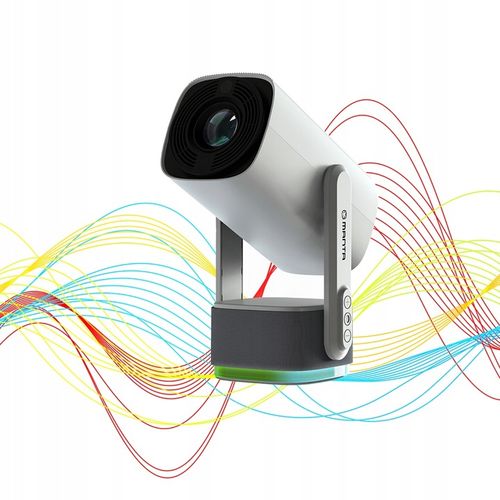 PROJEKTOR RZUTNIK AKUMULATOR PRZENOŚNY OBROTOWY LED MOBILNY SMART TV +HDMI na Arena.pl