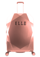 Średnia walizka Elle Diamond różowa 63l