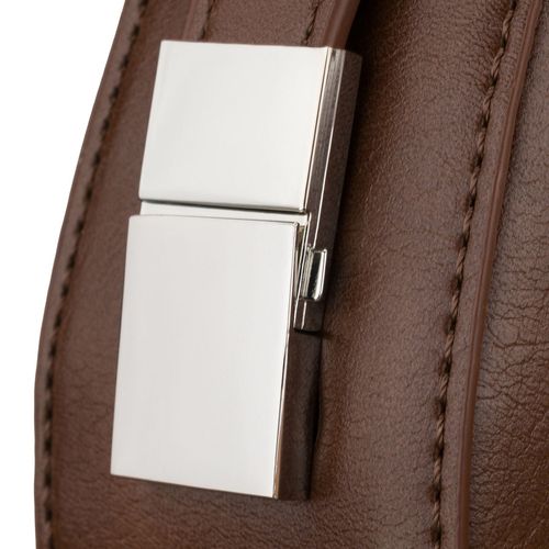 brązowa listonoszka-bagietka damska ze skóry ekologicznej - peterson na Arena.pl