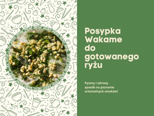 Posypka wakametanaka z sezamem do gotowanego ryżu japońska mieszanka przypraw seaweed 31g na Arena.pl