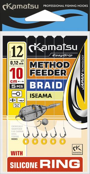 Przypony KAMATSU Method Feeder 12 ISEAMA 10cm zdjęcie 1