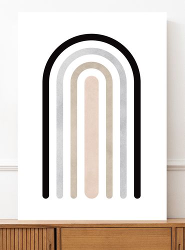 Plakat boho geometryczna tęcza 50x70 cm na Arena.pl