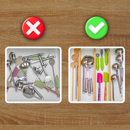 ZESTAW 4x ORGANIZER DO SZUFLADY NA SKARPETKI KUCHENNY DO SZUFLAD na Arena.pl