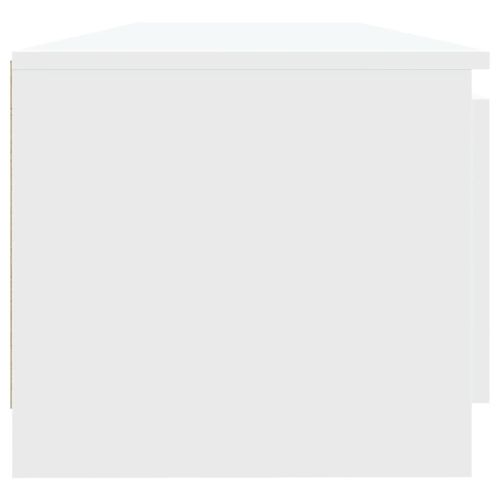 Szafka pod TV z oświetleniem LED, biała, 140 x 40 x 35,5 cm na Arena.pl